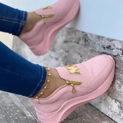 Sneakers 2 / Pink Women Chunky Platform Boots