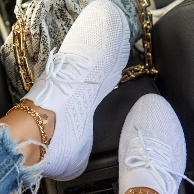 Sneakers 2 / White Women Chunky Vulcanized Sports Shoes