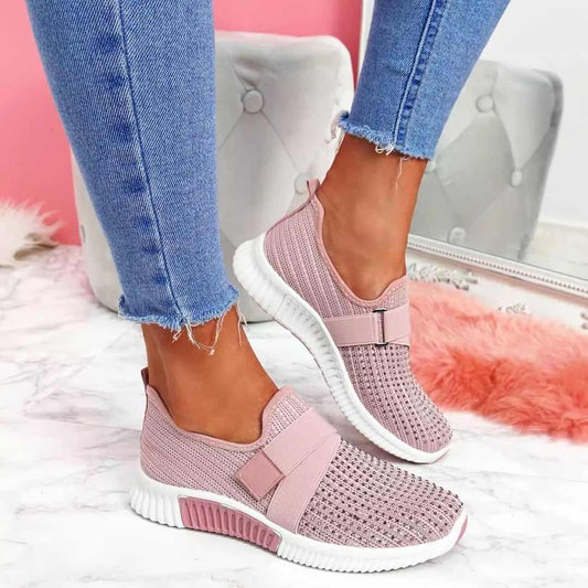 Sneakers Pink / 2.5 Women's Autumn Breathable Mesh Lace Up Orthopedic Bunion Sneakers Sports