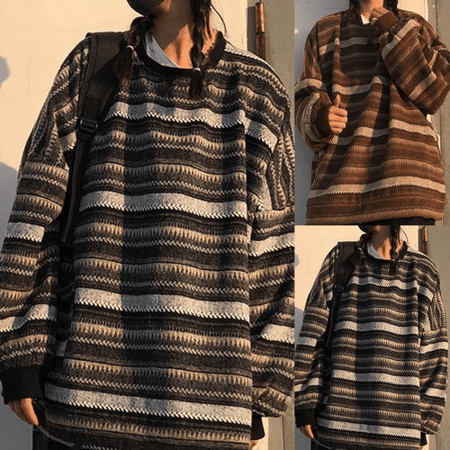 Sweaters Oversized Striped Sweater