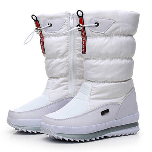 WHITE / 37 Snow boots High Resistance Winter Boot Lined with Thermal Synthetic Wool