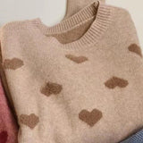 white / S 'Love Hearts' Jumper