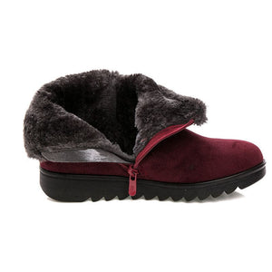 Women's Winter Warm Fur Lining Ankle Boots