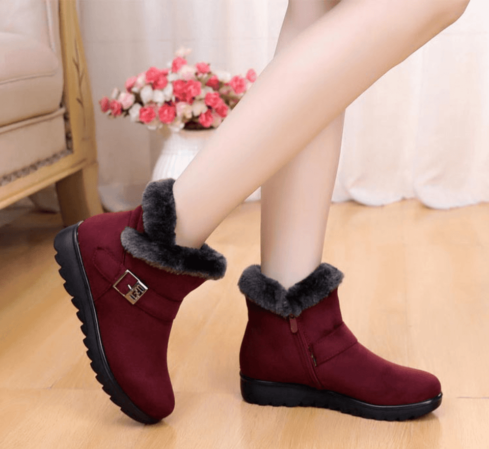 Women's Winter Warm Fur Lining Ankle Boots