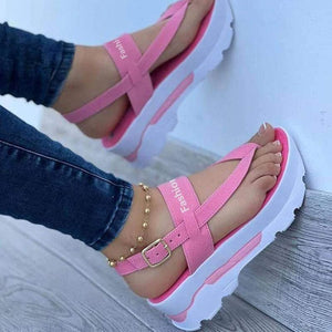 Women Sandals 2022 New Platform Sandals For Summer Wedges Shoes Women Platform Heels Sandalias Mujer Luxury Summer Flip Flops